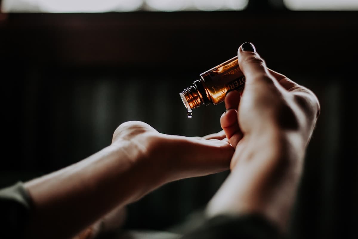 Artisanal organic essential oils and botanical elixirs bar